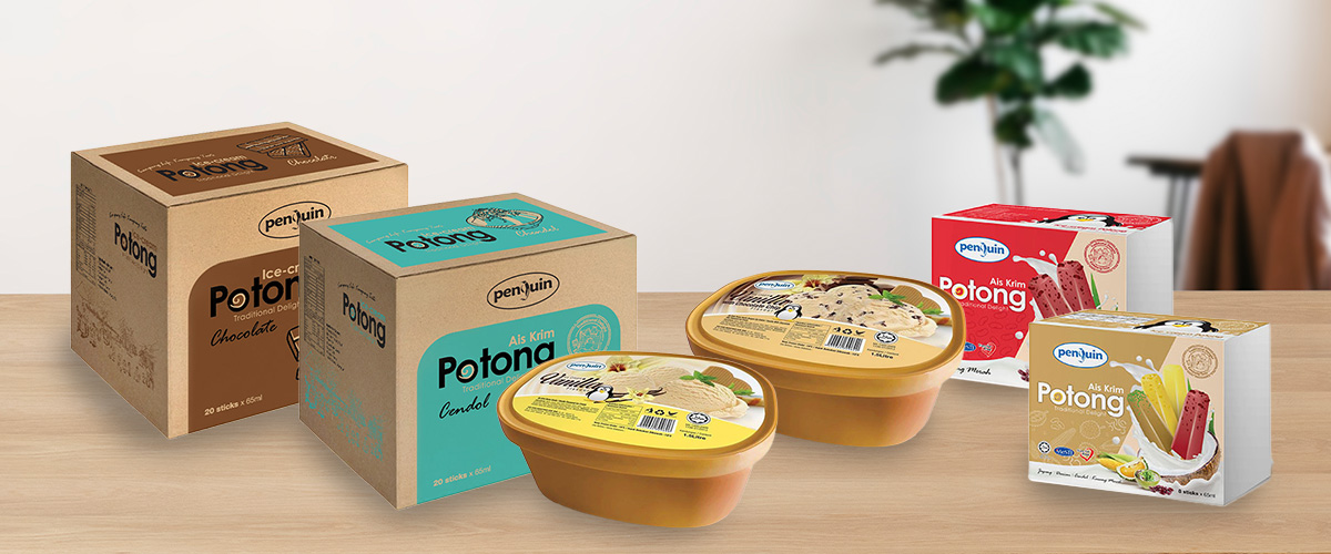 Ice cream supplier supply ice cream potong in Johor.